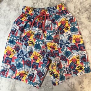 Boys' Spider-Man Marvel Comics Graphic Swim Shorts - Multicolor size 5T